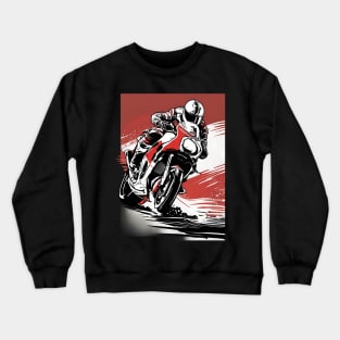 Moto Biker Club Crewneck Sweatshirt